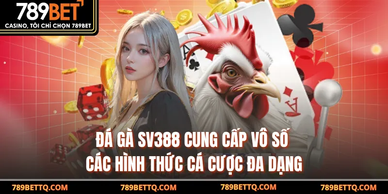 Đá gà Sv388 cung cấp vô số các hình thức cá cược đa dạng