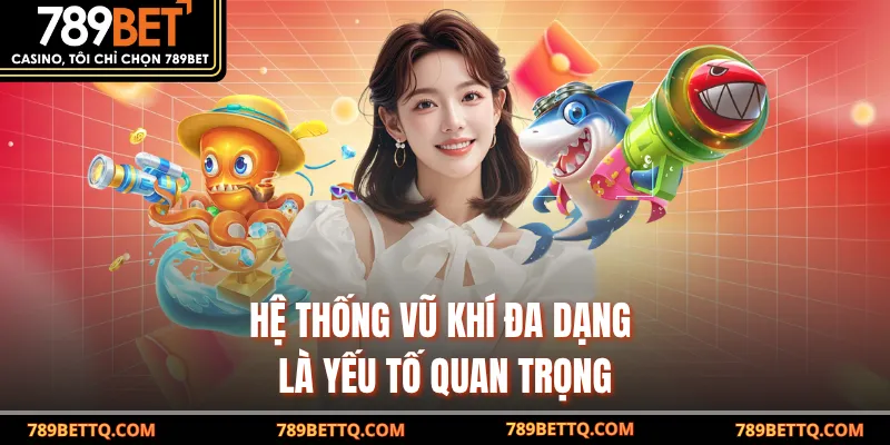 Hệ thống vũ khí đa dạng là yếu tố quan trọng