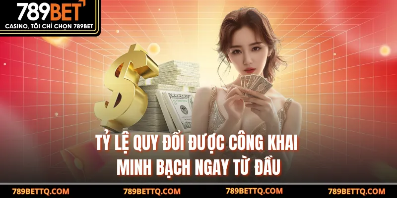 Tỷ lệ quy đổi được công khai minh bạch ngay từ đầu